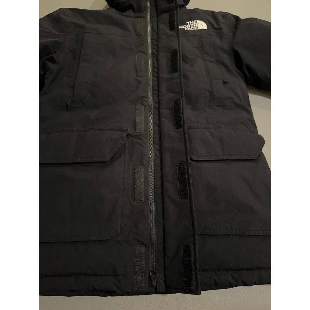 The North Face Down Parka Mens Small Black 550-Fill DryVent Hooded Jacket‎